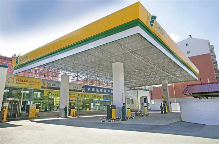 奎屯加气站钢结构网架案例7